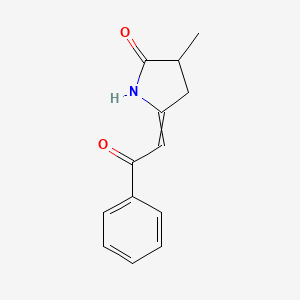 3-Methyl-5-(2-oxo-2-phenylethylidene)pyrrolidin-2-one