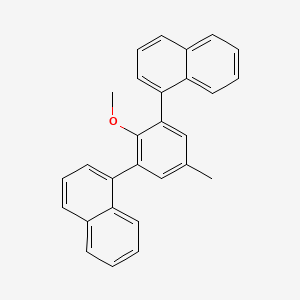 molecular formula C28H22O B14195194 1,1'-(2-Methoxy-5-methyl-1,3-phenylene)dinaphthalene CAS No. 918151-51-6