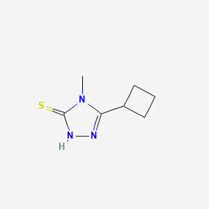 molecular formula C7H11N3S B1419524 5-环丁基-4-甲基-4H-1,2,4-三唑-3-硫醇 CAS No. 869941-77-5