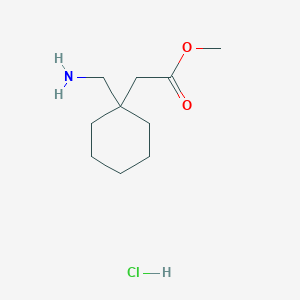 B1419525 Methyl 2-[1-(aminomethyl)cyclohexyl]acetate hydrochloride CAS No. 63562-01-6