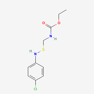 Ethyl {[(4-chloroanilino)sulfanyl]methyl}carbamate