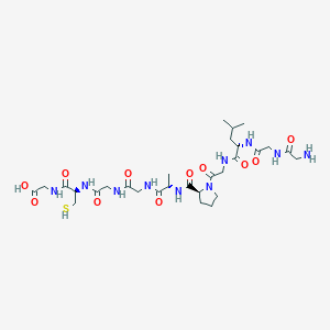 molecular formula C29H48N10O11S B14195292 Glycylglycyl-L-leucylglycyl-L-prolyl-L-alanylglycylglycyl-L-cysteinylglycine CAS No. 919285-70-4