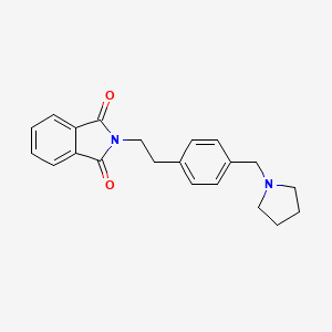 2-(2-{4-[(Pyrrolidin-1-yl)methyl]phenyl}ethyl)-1H-isoindole-1,3(2H)-dione