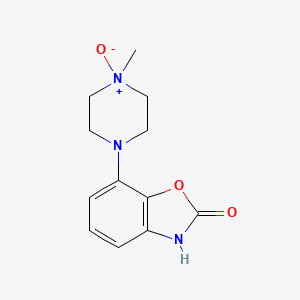 7-(4-Methyl-4-oxo-4lambda~5~-piperazin-1-yl)-1,3-benzoxazol-2(3H)-one