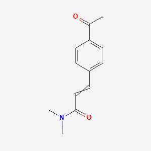 molecular formula C13H15NO2 B14195356 3-(4-Acetylphenyl)-N,N-dimethylprop-2-enamide CAS No. 920986-01-2