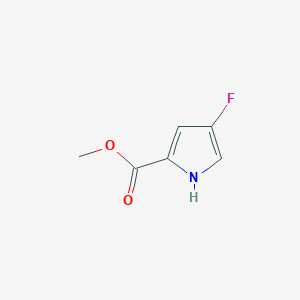 molecular formula C6H6FNO2 B1419537 4-氟-1H-吡咯-2-甲酸甲酯 CAS No. 475561-89-8