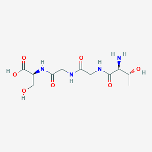 molecular formula C11H20N4O7 B14195387 L-Threonylglycylglycyl-L-serine CAS No. 922172-44-9