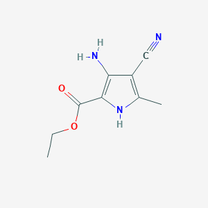 Ethyl 3-amino-4-cyano-5-methyl-1H-pyrrole-2-carboxylate