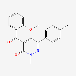 molecular formula C20H18N2O3 B14195399 4-(2-Methoxybenzoyl)-2-methyl-6-(4-methylphenyl)pyridazin-3(2H)-one CAS No. 832712-34-2