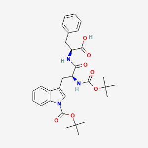 molecular formula C30H37N3O7 B14195433 N,1-Bis(tert-butoxycarbonyl)-L-tryptophyl-L-phenylalanine CAS No. 918902-51-9