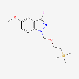 3-Iodo-5-methoxy-1-{[2-(trimethylsilyl)ethoxy]methyl}-1H-indazole