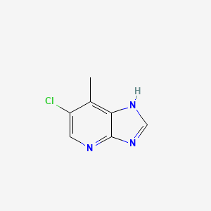 molecular formula C7H6ClN3 B1419547 6-氯-7-甲基-1H-咪唑并[4,5-b]吡啶 CAS No. 893566-44-4