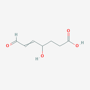 4-Hydroxy-7-oxohept-5-enoic acid