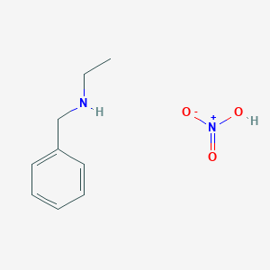 molecular formula C9H14N2O3 B14195479 N-benzylethanamine;nitric acid CAS No. 880554-39-2