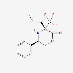 (3S,5R)-5-phenyl-3-propyl-3-(trifluoromethyl)morpholin-2-one