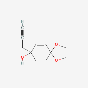 molecular formula C11H12O3 B14195499 8-(Prop-2-yn-1-yl)-1,4-dioxaspiro[4.5]deca-6,9-dien-8-ol CAS No. 918495-51-9