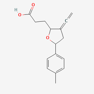 3-[3-Ethenylidene-5-(4-methylphenyl)oxolan-2-yl]propanoic acid