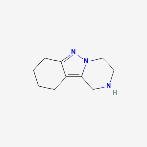 molecular formula C10H15N3 B1419553 1,2,3,4,7,8,9,10-八氢吡嗪并[1,2-b]吲唑 CAS No. 561299-73-8