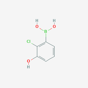 molecular formula C6H6BClO3 B1419554 (2-氯-3-羟基苯基)硼酸 CAS No. 854778-29-3