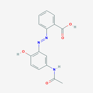 molecular formula C15H13N3O4 B14195546 Benzoic acid, 2-[[5-(acetylamino)-2-hydroxyphenyl]azo]- CAS No. 836600-68-1