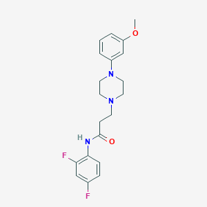 molecular formula C20H23F2N3O2 B14195555 N-(2,4-Difluorophenyl)-3-[4-(3-methoxyphenyl)piperazin-1-yl]propanamide CAS No. 923024-69-5