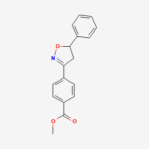 Methyl 4-(5-phenyl-4,5-dihydro-1,2-oxazol-3-yl)benzoate