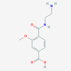 molecular formula C11H14N2O4 B14195568 4-[(2-Aminoethyl)carbamoyl]-3-methoxybenzoic acid CAS No. 919772-10-4