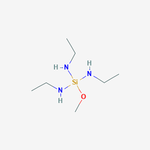 molecular formula C7H21N3OSi B14195571 N,N',N''-Triethyl-1-methoxysilanetriamine CAS No. 923560-83-2