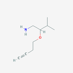 2-[(But-3-yn-1-yl)oxy]-3-methylbutan-1-amine