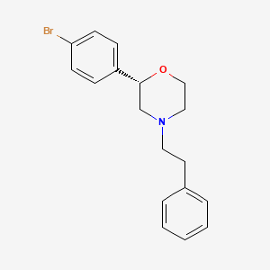 molecular formula C18H20BrNO B14195606 (2S)-2-(4-bromophenyl)-4-(2-phenylethyl)morpholine CAS No. 920798-85-2