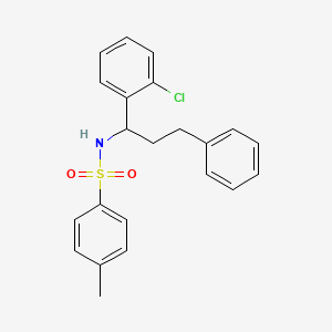 N-[1-(2-Chlorophenyl)-3-phenylpropyl]-4-methylbenzene-1-sulfonamide