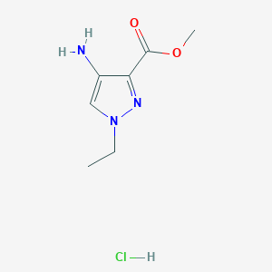 B1419563 Methyl 4-amino-1-ethyl-1H-pyrazole-3-carboxylate hydrochloride CAS No. 1185034-32-5