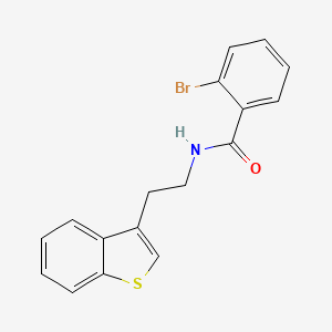 molecular formula C17H14BrNOS B14195630 N-[2-(1-benzothiophen-3-yl)ethyl]-2-bromobenzamide CAS No. 920537-51-5