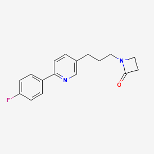 1-{3-[6-(4-Fluorophenyl)pyridin-3-yl]propyl}azetidin-2-one