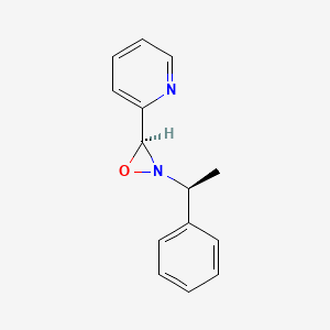 Pyridine, 2-[(2S,3S)-2-[(1S)-1-phenylethyl]-3-oxaziridinyl]-