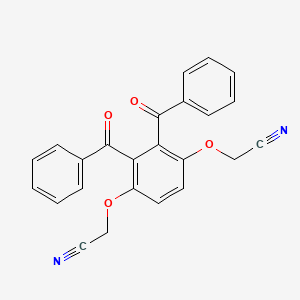 molecular formula C24H16N2O4 B14195658 Acetonitrile, 2,2'-[(2,3-dibenzoyl-1,4-phenylene)bis(oxy)]bis- CAS No. 833485-59-9