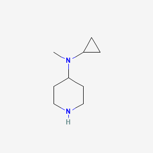 B1419567 Cyclopropyl-methyl-piperidin-4-YL-amine CAS No. 1048919-83-0