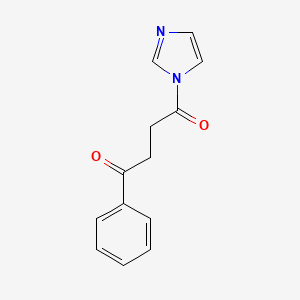 molecular formula C13H12N2O2 B14195670 1-(1H-Imidazol-1-yl)-4-phenylbutane-1,4-dione CAS No. 870262-26-3