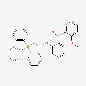 molecular formula C34H30O3Si B14195675 (2-Methoxyphenyl){2-[2-(triphenylsilyl)ethoxy]phenyl}methanone CAS No. 922192-88-9