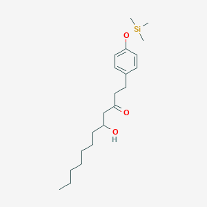 5-Hydroxy-1-{4-[(trimethylsilyl)oxy]phenyl}dodecan-3-one