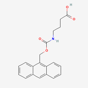 molecular formula C20H19NO4 B14195698 4-({[(Anthracen-9-YL)methoxy]carbonyl}amino)butanoic acid CAS No. 844473-80-9