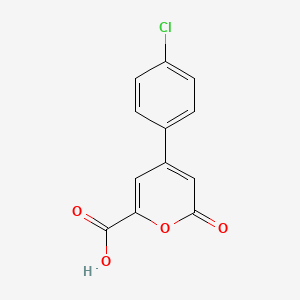 4-(4-Chlorophenyl)-2-oxo-2H-pyran-6-carboxylic acid