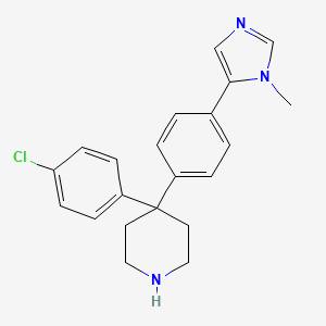 4-(4-Chlorophenyl)-4-[4-(1-methyl-1H-imidazol-5-yl)phenyl]piperidine