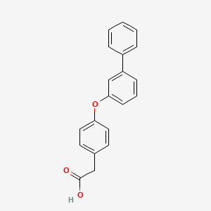 molecular formula C20H16O3 B14195744 Benzeneacetic acid, 4-([1,1'-biphenyl]-3-yloxy)- CAS No. 832731-03-0