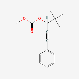 molecular formula C15H18O3 B14195748 Carbonic acid, 1-(1,1-dimethylethyl)-3-phenyl-2-propynyl methyl ester CAS No. 849927-48-6