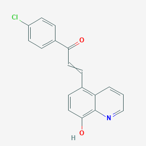 molecular formula C18H12ClNO2 B14195763 1-(4-Chlorophenyl)-3-(8-hydroxyquinolin-5-yl)prop-2-en-1-one CAS No. 833488-08-7