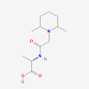 molecular formula C12H22N2O3 B14195768 N-[(2,6-Dimethylpiperidin-1-yl)acetyl]-L-alanine CAS No. 922182-52-3