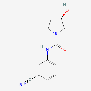 (3S)-N-(3-cyanophenyl)-3-hydroxypyrrolidine-1-carboxamide