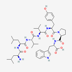 L-Leucyl-L-leucyl-L-valyl-L-valyl-L-tyrosyl-L-prolyl-L-tryptophan