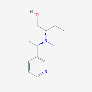 (2S)-3-Methyl-2-{methyl[(1S)-1-(pyridin-3-yl)ethyl]amino}butan-1-ol